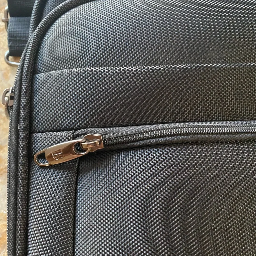 Brookstone Checkpoint Friendly Ballistic Nylon Laptop Bag Briefcase w FREE Gift